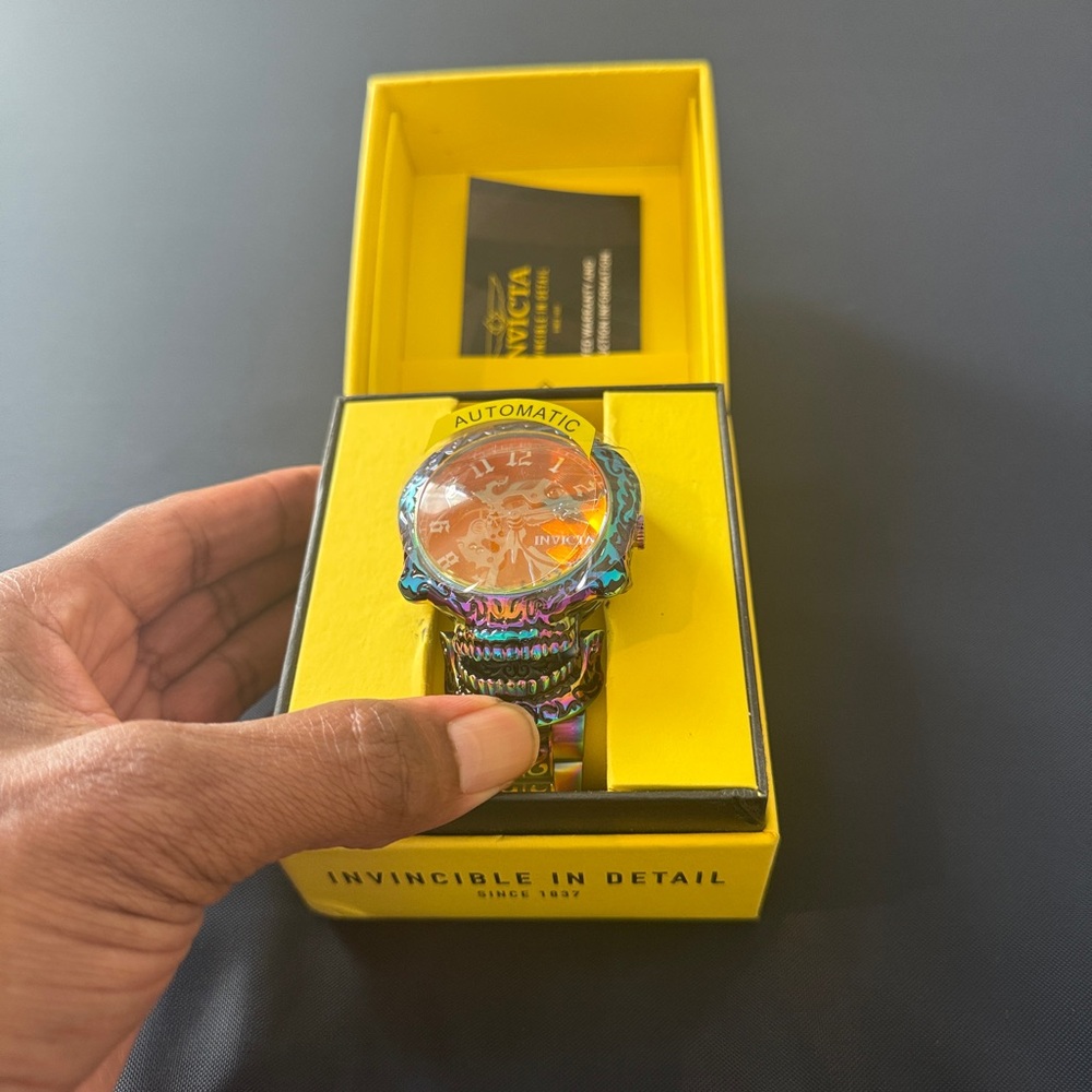 Invicta Multicolor Watch with Black Dial